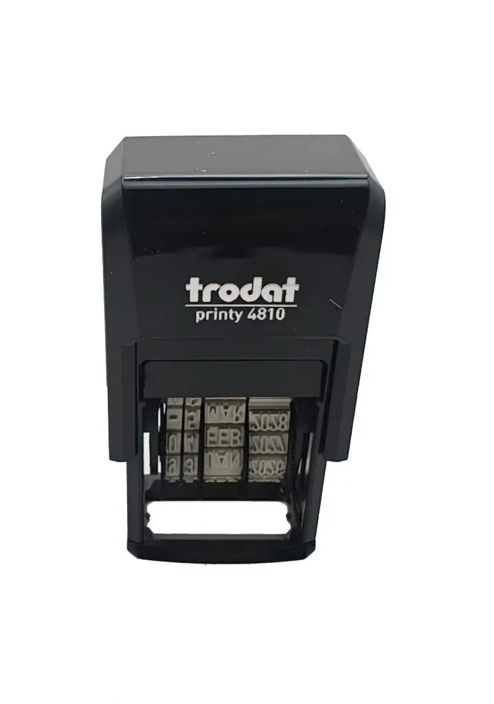 Trodat 4810 Self-Inking Dater Stamp Size: Approx. 5/32" x 3/4"(Date only)