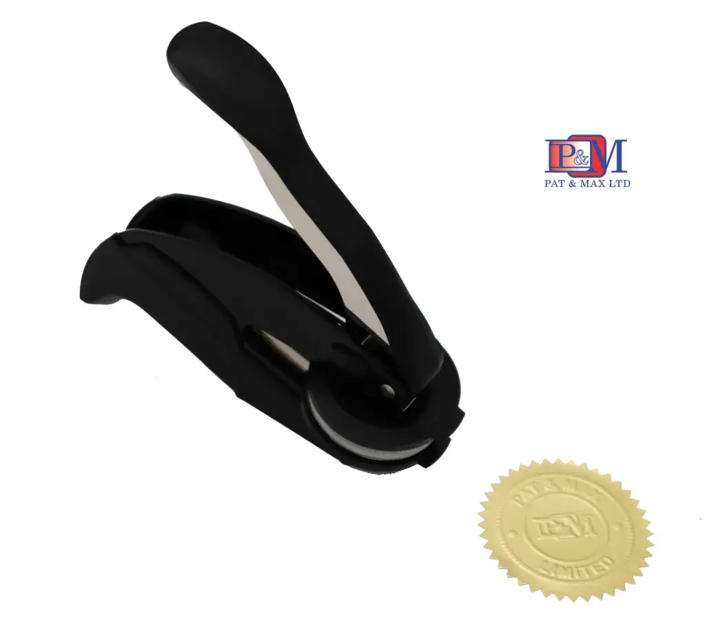 Trodat - Embosser seal.  Diameter: 1.625"