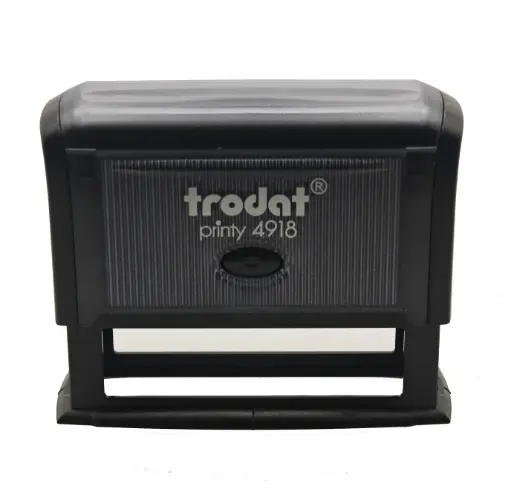 Trodat 4918 Self-Inking Stamp Size: Approx. 5/8" x 3"