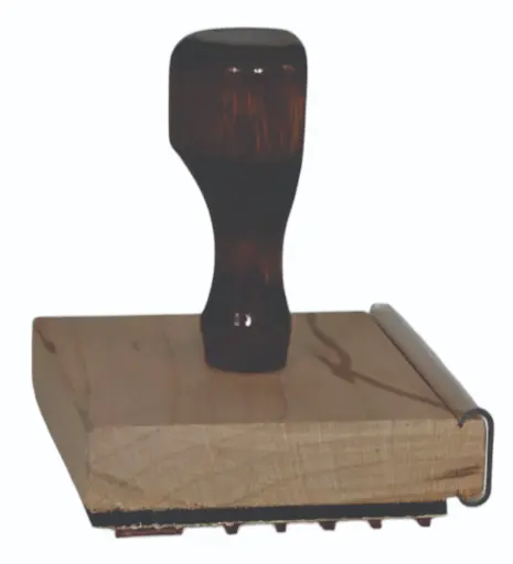 [RS No 19] No. 19- Traditional Wooden Stamp Size: Approx. 2" x 2 1/2"